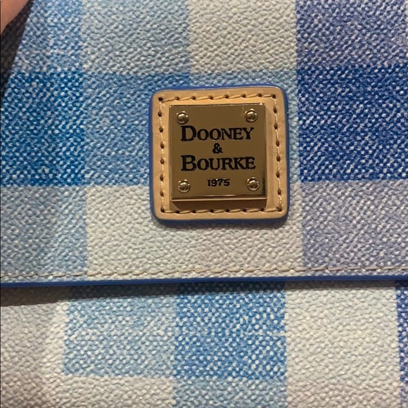 Dooney & Bourke Blue Quadretto Check Milly - Picture 2 of 5